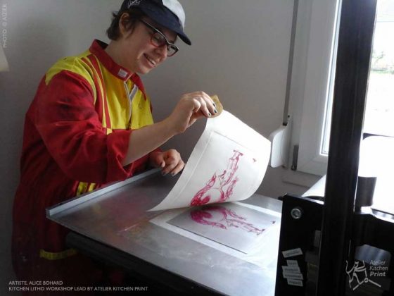 Accueil à l’atelier de l’artiste Alice Bohard
