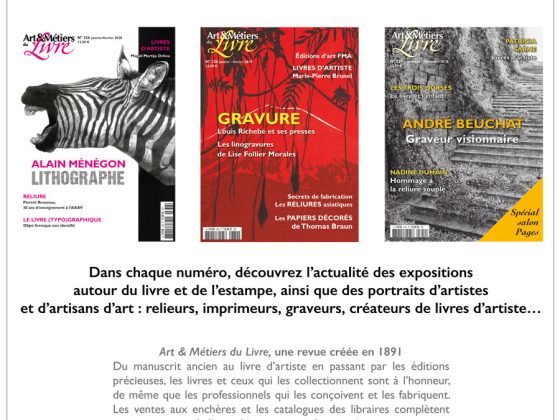 La revue Art & Métiers du Livre, partenaire de la 5e Kitchen Print Biennale 2021/2022