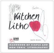Kitchen Litho on aluminium foil – English version paper, black & white