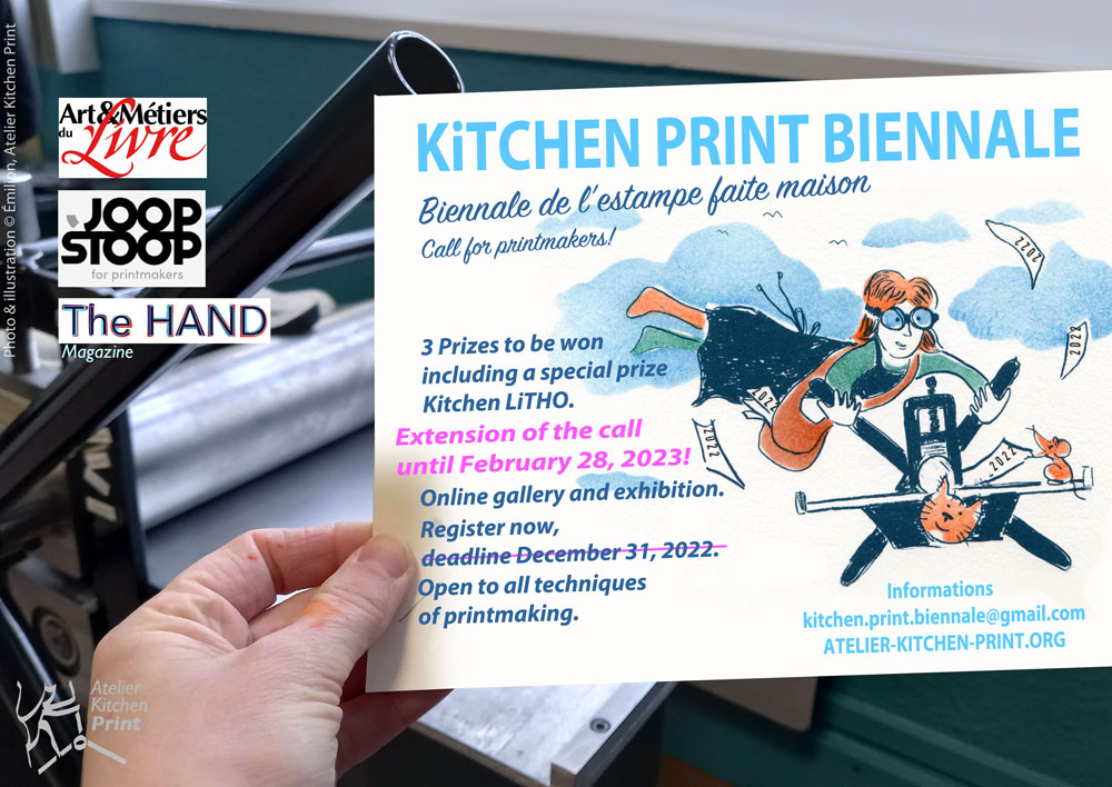 PROLONGATION de l’appel à participation pour la Kitchen Print Biennale