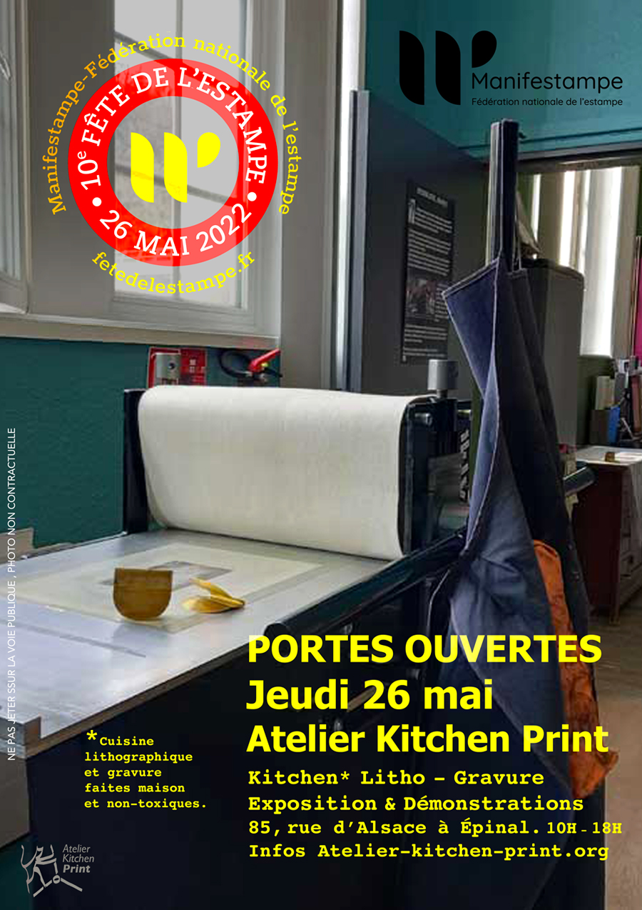 Fête de l’estampe, Portes Ouvertes de l’atelier !