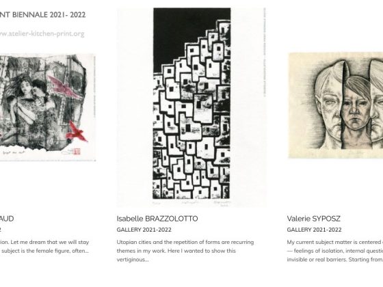 Trois nouvelles estampes reçues au concours KiTCHEN PRINT BIENNALE 2021-2022 !