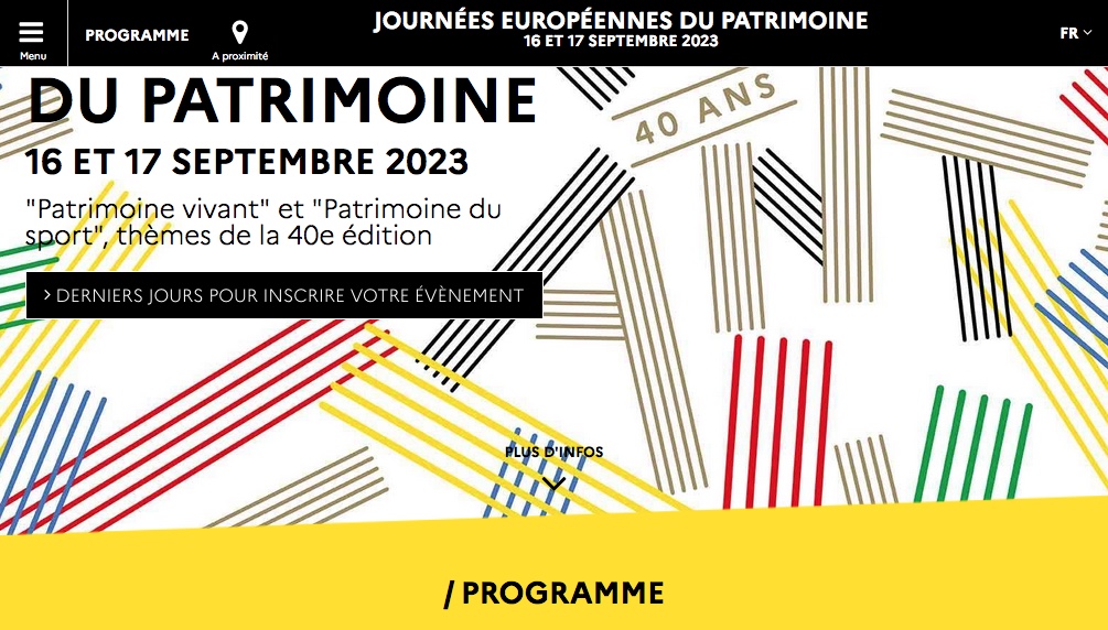 Journées du Patrimoine les 16 & 17 septembre 2023