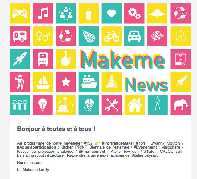 Annonce de la Kitchen PRINT Biennale dans le magazine Makeme News #152
