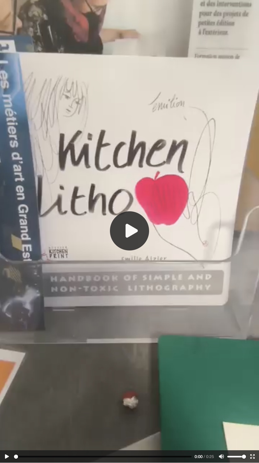 Vidéo d&rsquo;une impression d&rsquo;art en Kitchen Litho, carte 2026